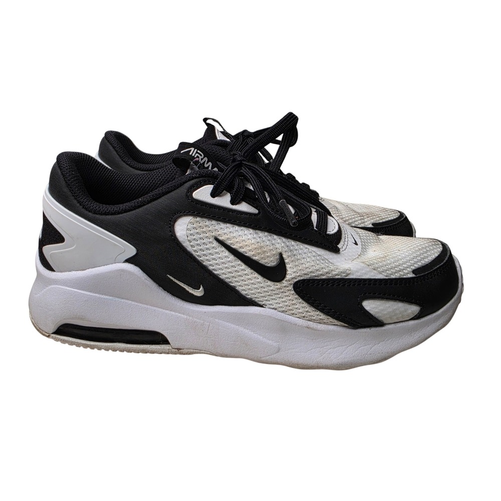 Nike Shoes Womens 8 White Black Air Max Bolt Sneakers CU4152-102 Athletic Mesh
